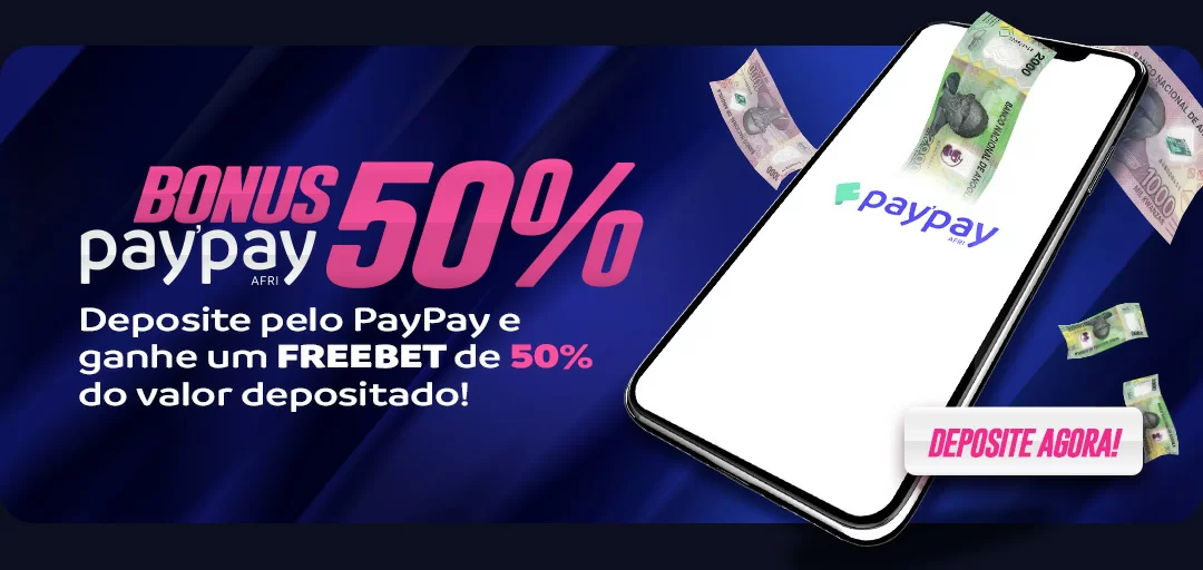 Aproveite e receba um bônus de 50% PayPay: promoção sobre o valor depositado!
